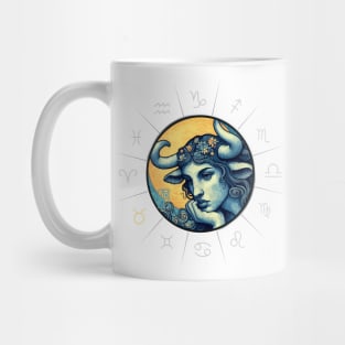 ZODIAC Taurus - Astrological TAURUS - TAURUS - ZODIAC sign - Van Gogh style - 8 Mug